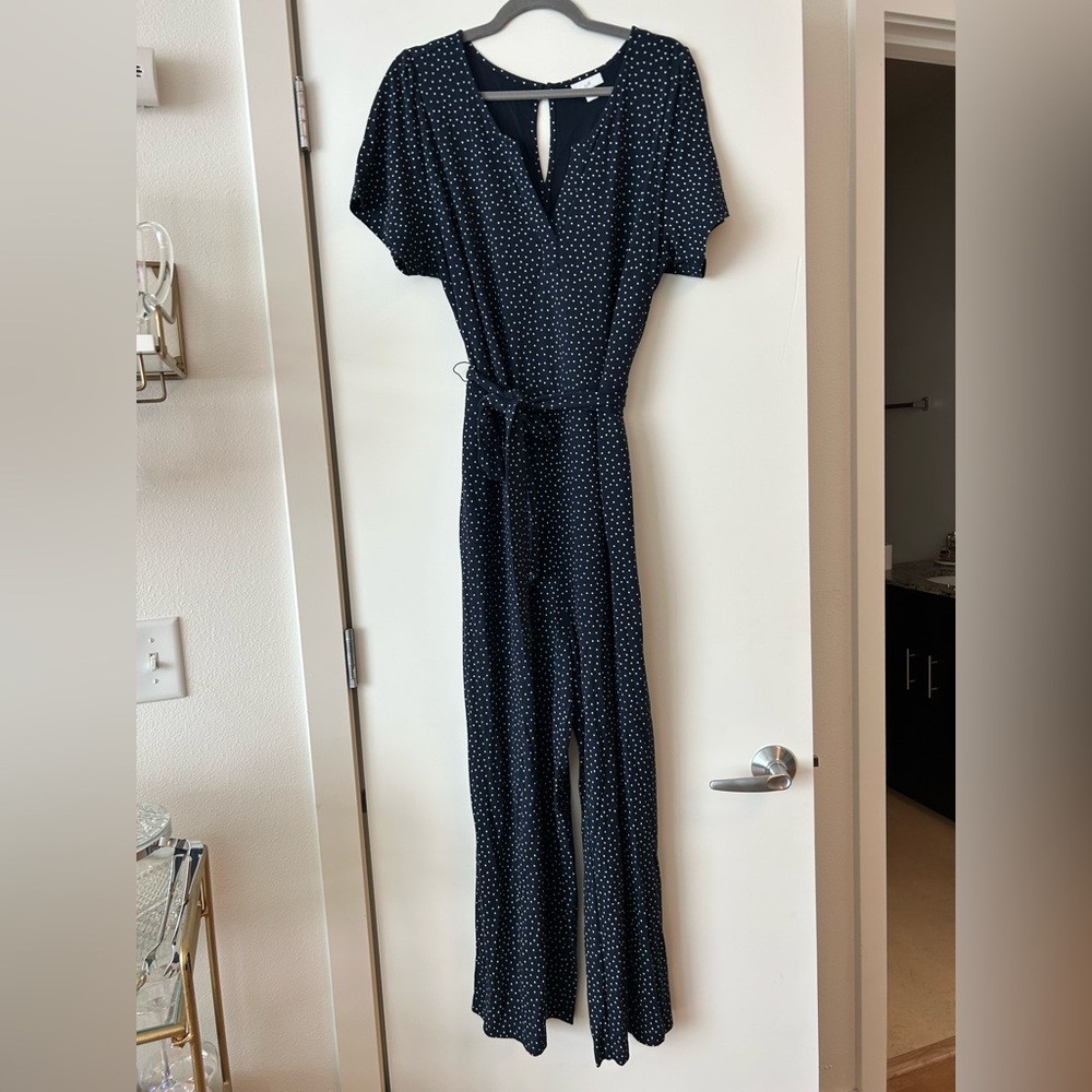 J Jill polka dot jumpsuit